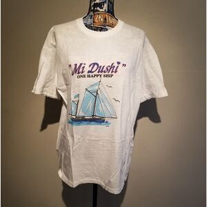80S VINTAGE MI DUSHI ARUBA TOURIST T SHIRT SUPER SOFT SINGLESTITCH LARGE B27